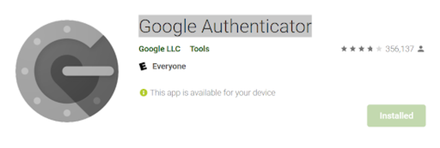 App Google Authenticator