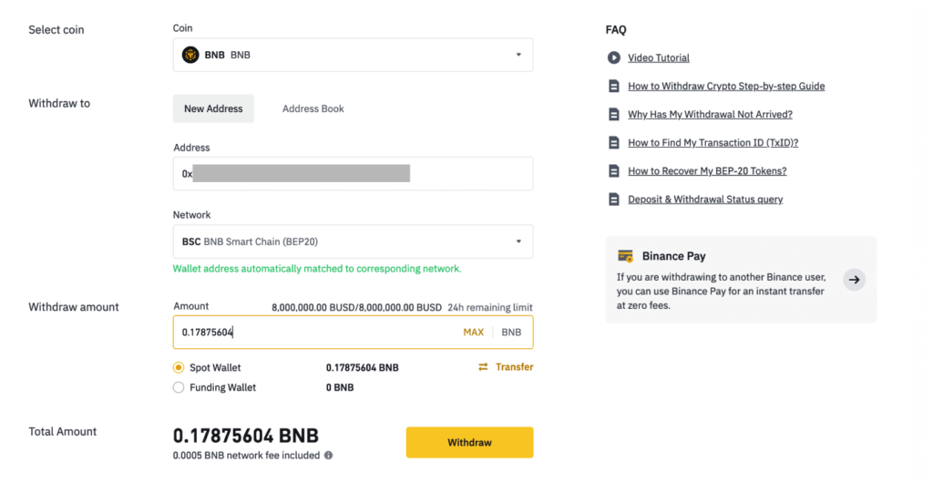 Giao dịch rút coin