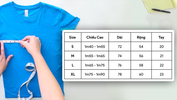 Cách đo các thông số kích thước để chọn Size áo thun chuẩn nhất