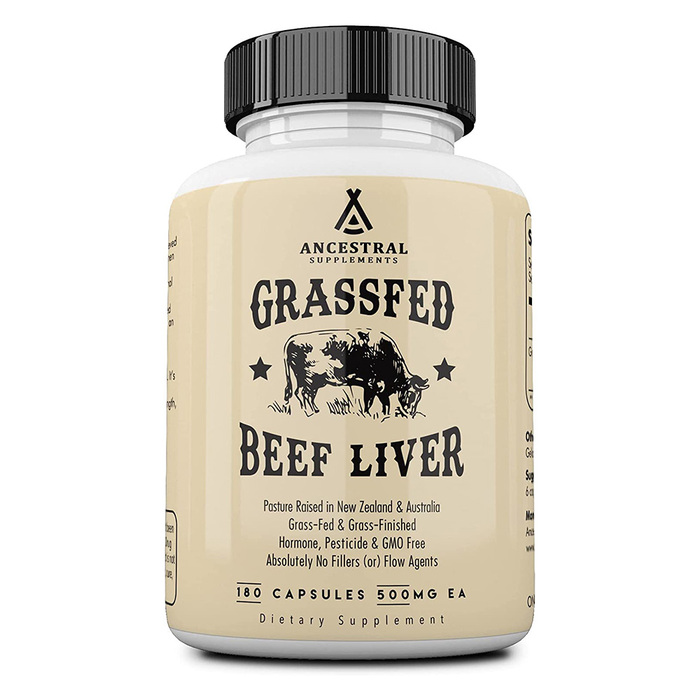 Thuốc bổ gan Ancestral Supplements Grass Fed Beef Liver
